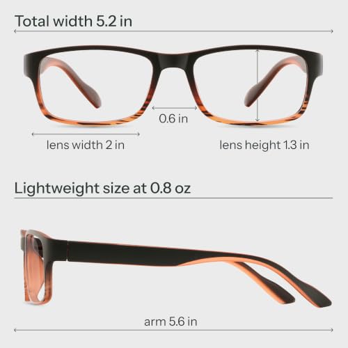 Image of Gaoye Professional Reading Glasses for All Day - Computer Readers with Blue Light Protection - Value Pack