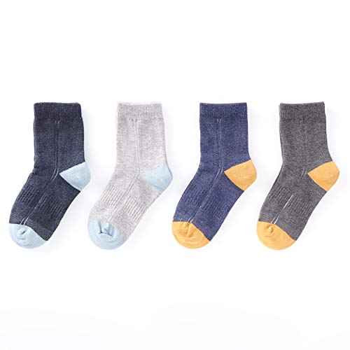 Image of Kids Boys Girls Cotton Athletic Crew Socks