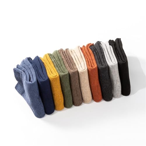 Boys Casual Crew Wool Socks Thermal Breathable Soft Cotton Athletic Soft Warm Thick Cold Knit Multicolor Socks4