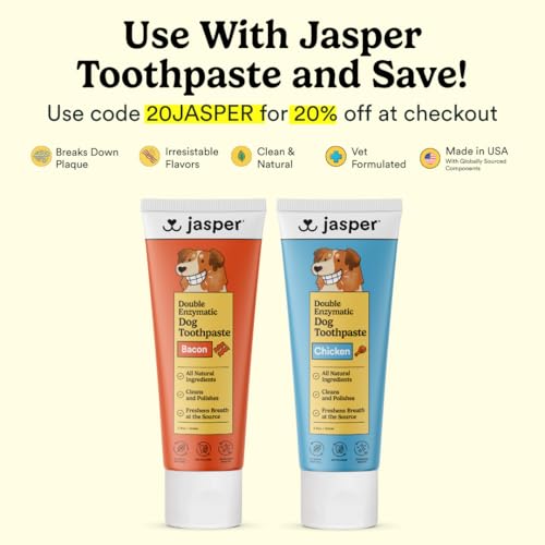 Image of Jasper Microbrush Vet Approved Cat Toothbrush, Soft-Bristled Toothbrush Kit for Felines & Small Dogs, Non-Slip Handle with 2 Replaceable Tooth Brush Heads, Use with Cat Toothpaste, 2-Pack, Gray Mist