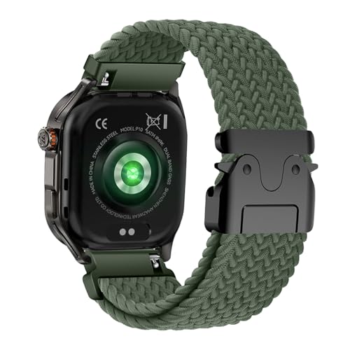 編組ソロループ弾性ストラップ対応 KOSPET MAGIC P10 用交換バンドクイックリース時計ナイロンストラップ替えベルト磁気バックル換えベルトマグネットコンパチブルシャオミ KOSPET MAGIC P10 伸縮性交換レディース メンズ (19)