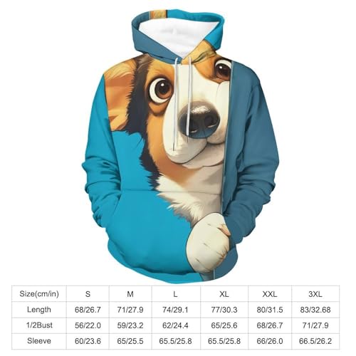 Pullover Corgi mignon le cadeau idéal en sweat à capuche taille S
