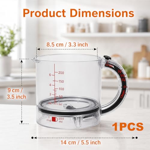 Vaso medidor ajustable 4 en 1 de acero inoxidable miniatura 2