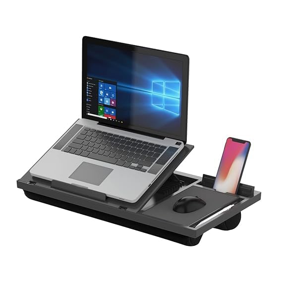 (Refurbished) My Buddy G Laptop Desk with Storage & Mouse Pad, Adjustable Height, Compatible Upto 15 inches Laptop - (Black) (B0D6R72VFV) Amazon Price History, Amazon Price Tracker