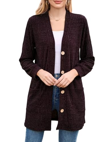 Image of MONNURO Plus Size Cardigan for Women Lightweight Open Front with Pockets