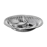 Wilton Armetale Flutes and Pearls Small Round Chip and Dip Server, 11-Inch, Silver