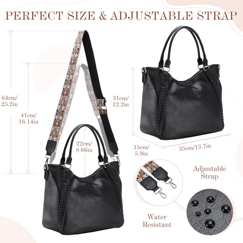 VX VONXURY Handbags for Women Hobo Bag PU Leather Shoulder Bag with Adjustable Shoulder Strap Fashion Crossbody Bag4