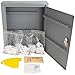 Sparco Secure Key Cabinet, 10 x 3 x 12 Inches, 60 Keys, Gray