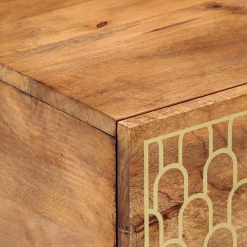 Table basse bois massif manguier ShGaxin 80cm table appoint canape - 8