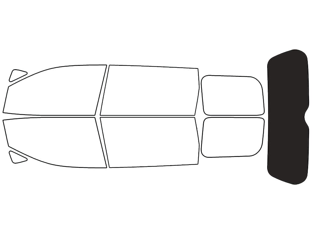 Rvinyl Window Tint Kit Compatible with Nissan Quest 2011-2016 - Rear Windshield Precut Kit - 20%