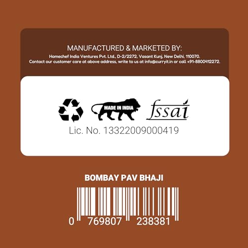 Image of CURRYiT Instant Bombay Pav Bhaji Masala Curry Paste | Just Add Aloo (Potato) | Ready in 15-30 Mins | Indian Food Made with Ghee | No Preservatives | Ready To Cook Indian Masala Wet Marinade 120g