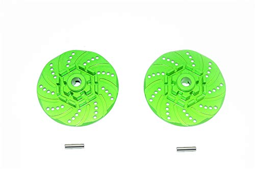 GPM for TRAXXAS 1/10 MAXX Monster TRUCK-89076-4 Aluminum +2MM HEX Brake Disk -4PC Set (Green)