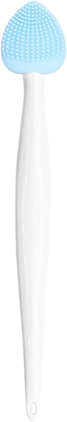 Pore Scrubber, Handheld Silicone Pore Cleaning Brush, Double-Sided Nose Cleansing Fine Brush for Women