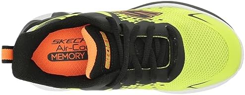 Skechers Kids Boy's Wave Tek Sneaker, Yellow/Black, 5 Big Kid | Image 4