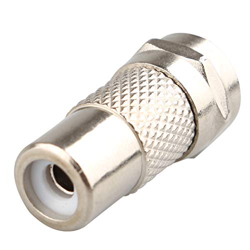 Jopto 3PCS TV Aerial Coaxial Cable F-Connector Male Satellite Sky TV Aerial Coax Plug to RCA Female Jack RF Coax Aerial Male Adapter F Type Screw Male to RCA/PHONO Socket Adapter Converter - Image 3