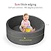 ENMOGO Foam Ball Pit for Toddlers Kids Soft Ball Pool Ideal Gift Play Toy for Children Kiddie Pools - Drak Gray
