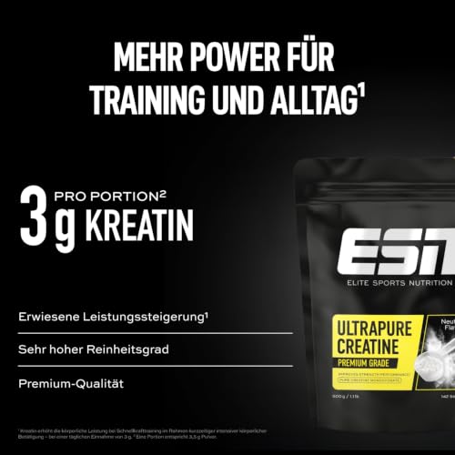 ESN Ultrapure Creatine Monohydrate - geschmacksneutral und vegan - 500 g – Ansicht 3