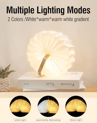 Image of Originality Folding Accordion Lamp, Warm Light Lamp, Portable Desk Lamp, Japanese Gifts, Creative LED Paper Lantern with USB for Home Decoration(Bamboo)