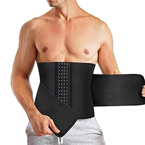 TAILONG Sweat Waist Trainer Belt Men Neoprene Waist Trimmer for Weight Loss Body Shaper Tummy Control Shapewear Sport Girdle