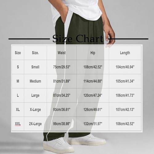 Men's Athletic Running Pants Patchwork Color Lightweight Athletic Baggy Track Pant Wide Leg Casual Trouser Streetwear3