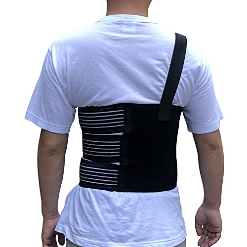Rib Belt Chest Binder for Broken Injury Ribs, Elastic Rib Brace