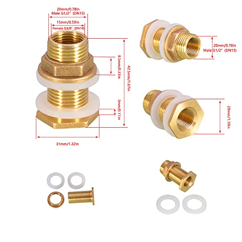 Brass Water Tank Connector - Image 2
