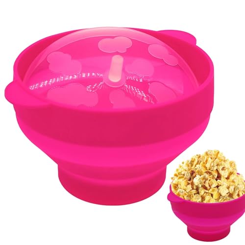 Cuenco de Palomitas para Microondas - Máquina para Hacer Palomitas de Silicona, Máquina para Hacer Palomitas Plegable para Microondas | Cuenco de Palomitas de Silicona para Microondas, Apto para Lavav