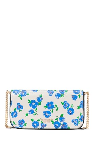 Portefeuille femme en cuir Saffiano fleuri Kate Spade élégant chic