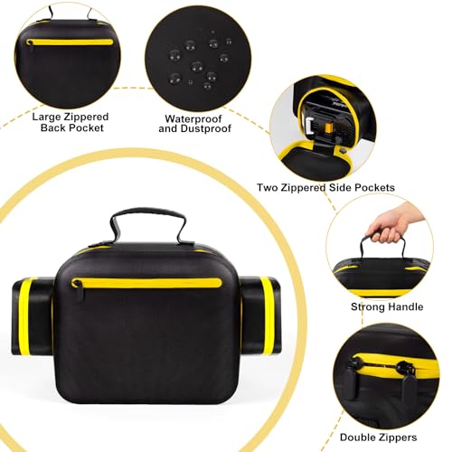Image of Air Compressor Bag Case Compatible with DE-WALT 20V MAX Tire Inflator, Portable Inflator Case Cordless Tools Storage Holder Organizer with Pocket for Battery Pack and Charging Kit (Box Only)