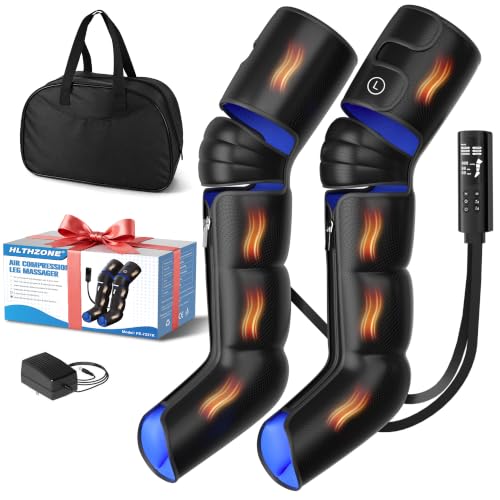 Botas de Compresión para Piernas: Sistema de Compresión de Aire para Piernas Completas con 6 Modos, 9 Intensidades, 4 Niveles de Calor y 3 Temporizadores, Presión Relajante para Pies y Piernas – Regalo de Cumpleaños para Mujeres, Hombres, Mamá y Papá miniatura 1