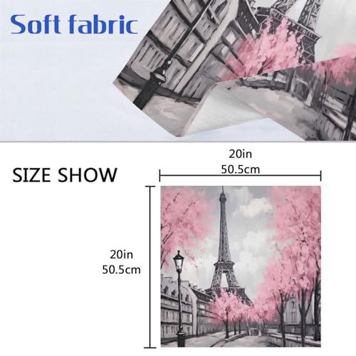 Servilletas de tela cuadradas Paris Tower pack x6 miniatura 7