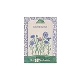 Saatgut Kornblume – Samenfest & BIO-Qualität | Kornblumen-Samen für das blaue Wunder im Garten | Essbare Blüten als dekorativer Hingucker | Liebevolle Verpackung aus Zuckerrohrpapier