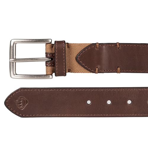 Wolverine Men's Stretch Leather Belt | Heavy Duty | Utility | Durable | Casual | Classic | Comfort | Metal Buckle2