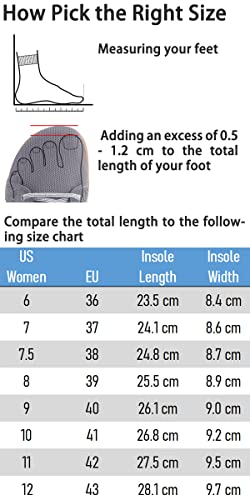 Whitin Women's Minimalist Barefoot Shoes Wide Width Toe Box Size 7.5 Zero Drop Arch Support Lace Up Fitness Workout Training Gym Soft Road Running Bowling Tennis Fashion Sneakers Female All Black 38 #TOP5