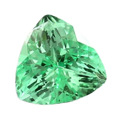 Saphir vert Ceylan 8x8mm de qualité supérieure pour haute joaillerie