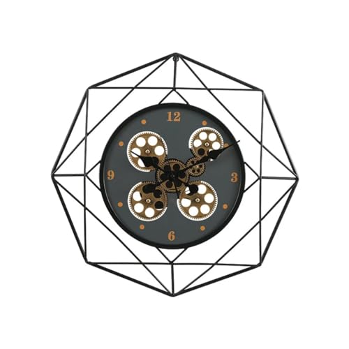 Horloge mécanique silencieuse octogonale : fini le tic-tac dans votre salon