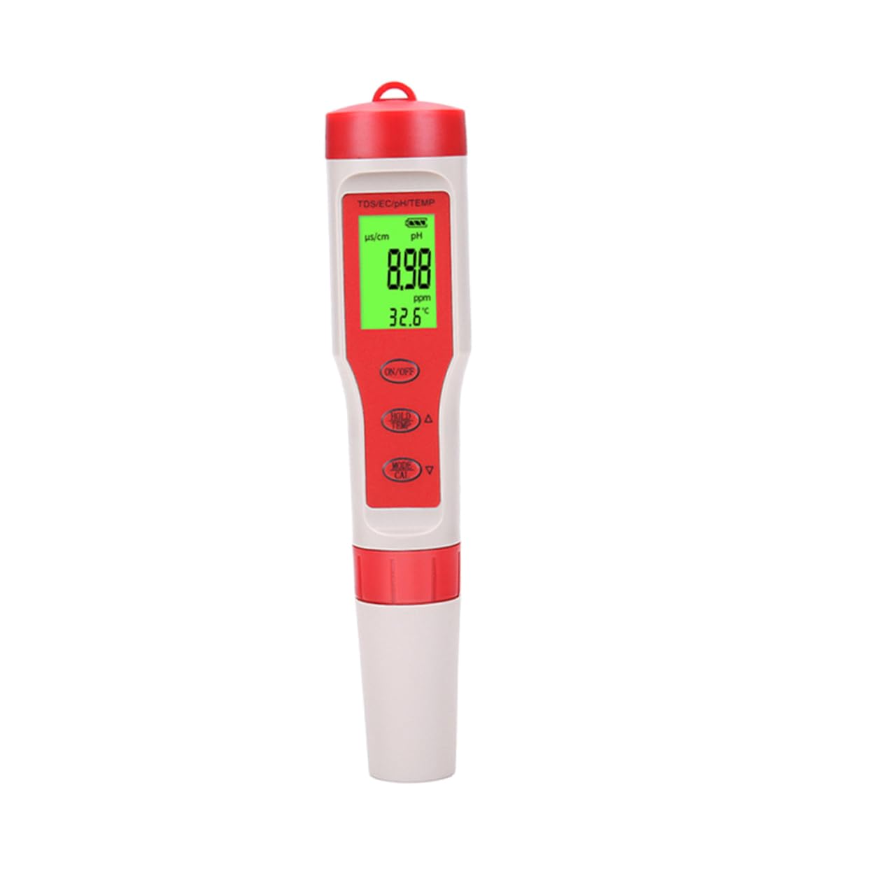 Tester Acqua 4 in 1 Digitale Rosso in Plastica per Acqua