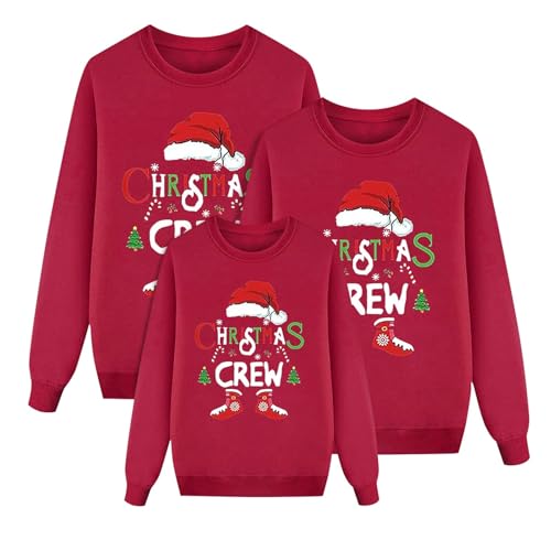 Weihnachtssweater Damen, Weihnachtspullover Familie Set Damen Herren...