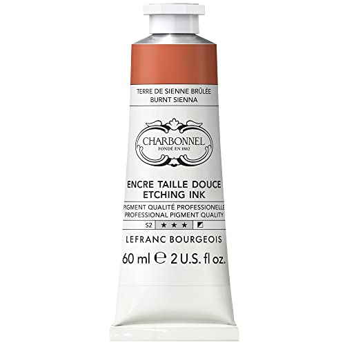 Lefranc Bourgeois 301554 Charbonnel Inchiostri da stampa in rame, vernice rotocalco altamente pigmentata, eccellente solidità alla luce, colori vivaci, resistenti all'invecchiamento, tubo da 60 ml -
