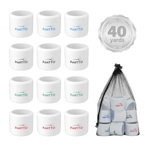 Pahtto Practice Golf Balls 12 Pack – Realistic Feel And Lightweight, Limited Flight Golf Training Balls For Full Swing &Amp; Backyard Training, Essential Golf Aid For Beginners &Amp; Beyond, Outdoor Use