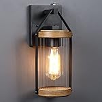 LONEDRUID 2 Pack Dusk to Dawn Outdoor Wall Light Fixtures Photocell Sensor Exterior Lantern Sconce Lighting Waterproof Outside Wall Mount Lamp for House Patio Garage Entryway Doorway - Image 2