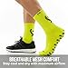 ONEKEEPER Grip Socks – Mid-Calf for Men and Women - Anti-Slip Performance Socks for All Sports (Black)