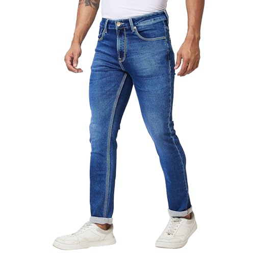 Image of Spykar Men's Rover Regular Fit Mid Rise Casual Jeans