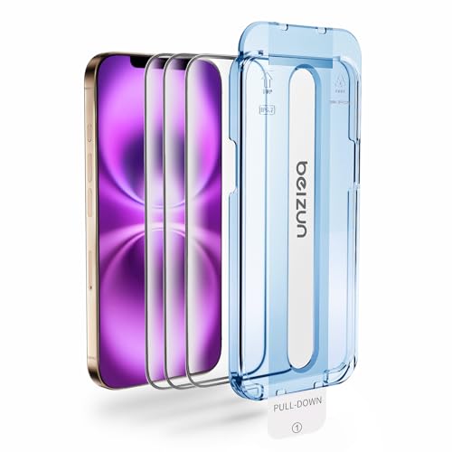 Image of Beizun for iPhone 12 Pro Max Screen Protector 3-Pack: Military 9H Tempered Glass, Easy Installation, Full Coverage, Anti-Scratch & Fingerprint Defense