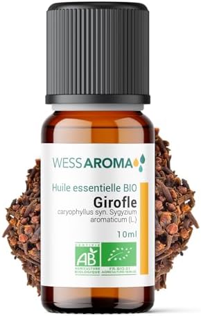 Huile Essentielle BIO de Clou de Girofle 10ML - Certifiée AB - 10...
