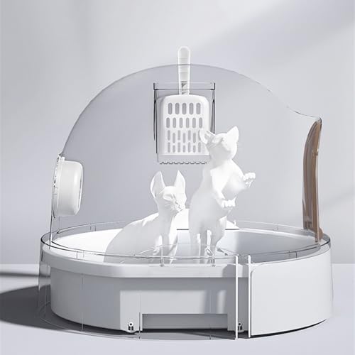 Arenero grande para gatos con tapa y pala miniatura 6