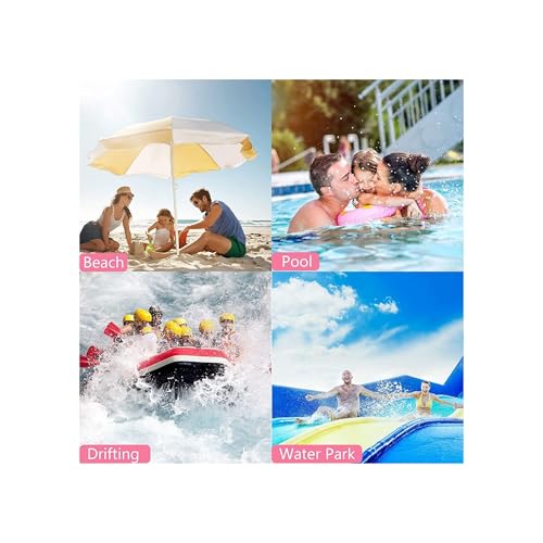Image of Waterproof Phone Pouch, Dry Bag with Lanyard, Universal Waterproof Phone Case for iPhone 14 13 12 11 Pro Max XR X XS SE 8 Plus Samsung S23 S22 Ultra S21 S10 S9 up to 7 inch (Pink-Pack-2)