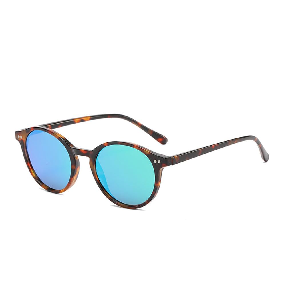 Gafas de sol redondas informales polarizadas con protección UV, gafas de sol TR de montura completa con protección UV400