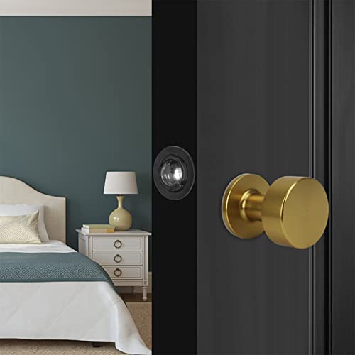 Enconker 2 Pack Closet Door Ball Catch Black, French Door Hardware Ball Catch, Cabinet Latch Lock, Drive In Ball Catch Door Hardware, Stainless Steel Adjustable With Strike Plate (Black) #TOP3