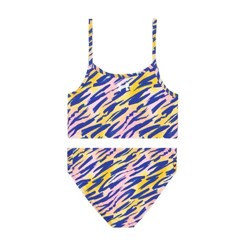 Image of Under Armour Girls' Two Piece Bikini Swimsuit, UPF 50+ Sun Protection, Quick Drying Bathing Suit
